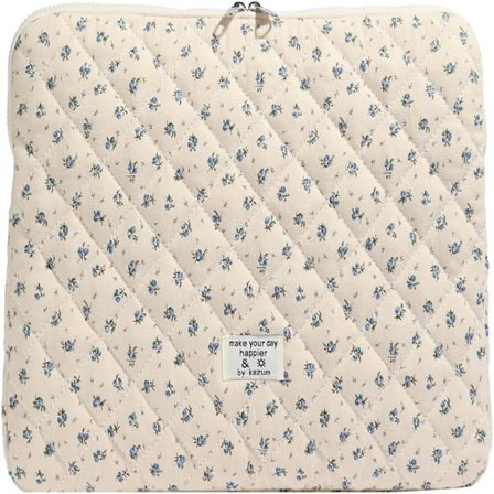 Laptop Sleeve med blomstermønster og polstring, Laptop Taske, Æstetisk Laptop Taske, 15" Laptop Taske -FD17-