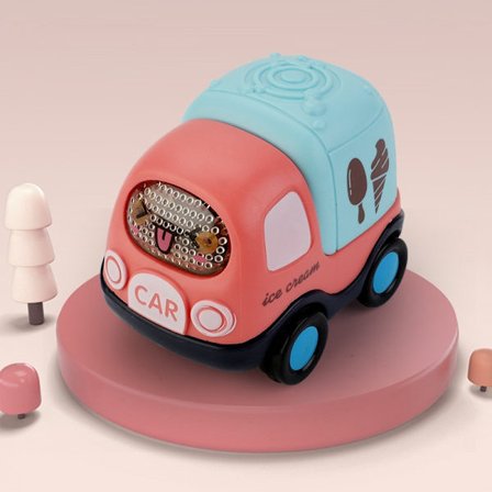 Legetøjsbilsæt, ABS tegneserie inerti, lastbil, pink