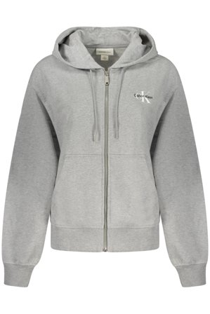 Calvin Klein Felpa Con Zip Donna Grigio