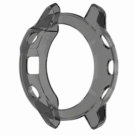 Skyddsfodral för Klocka TPU Klockskydd Kompatibelt för Garmin Fenix 6X Fenix6x Pro (Transparent Svart)