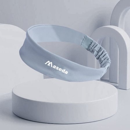 Treningspannebånd for kvinner, svettebånd, yoga, BLÅ