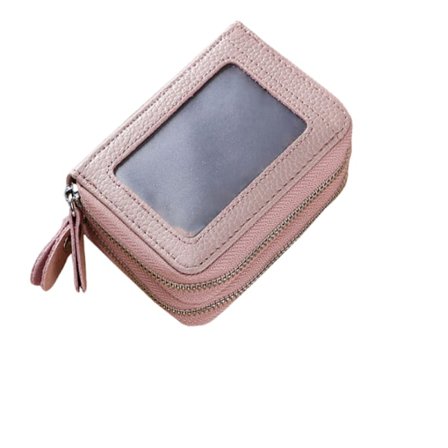 Lompakko/korttikotelo RFID-suojauksella Pink