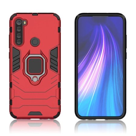 Ring Guard skal - Xiaomi Redmi Note 8T - Röd