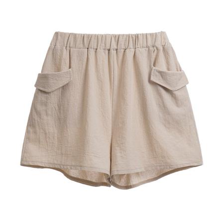 Damshorts Sommar Casual Linne Andas Hög Midja Short St