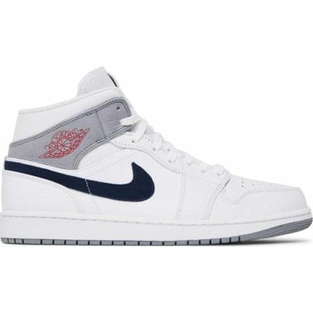 Jordan Sneakers 1 mid paris , Wit , Heren , Maat: 44 EU