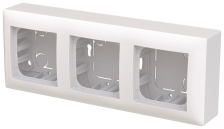 ABB Saga 1723S85H43-916 Pintakotelo 3-osainen 3-osainen, 227 x 85 x 43 mm, Kytkimet & pistorasiat