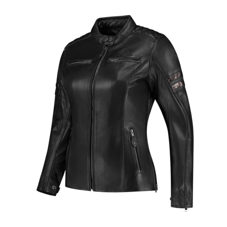 Blouson Moto Femme Rusty Stitches Joyce V2 Noir pailleté 38