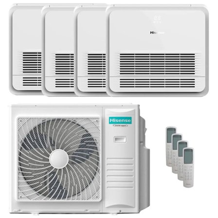 Condizionatore Hisense Console AKT quadri split 9000+9000+12000+12000 BTU inverter A++ unità esterna 10 kW