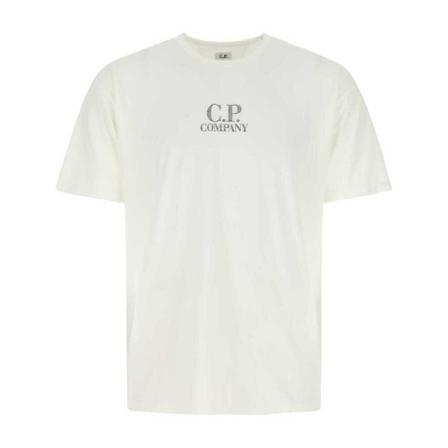 C.p. Company, T-Shirts Wit, Heren, Maat:L