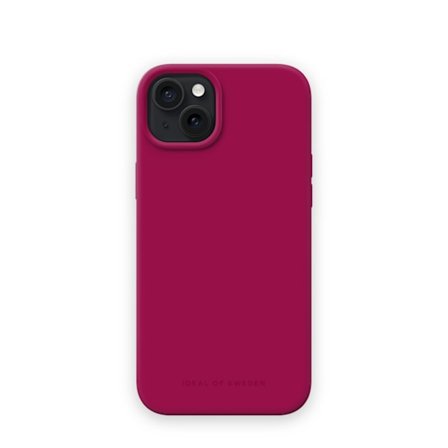 Silicone Case MagSafe iPhone 15 Plus Magenta