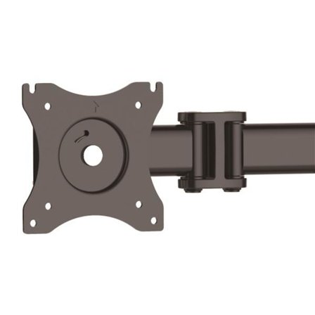 StarTech Quad Monitor Stand - Articulating - Supports Monitors 13" to 27" - Adjustable VESA Four Monitor Stand for 4 Screen Setup - Steel - Black