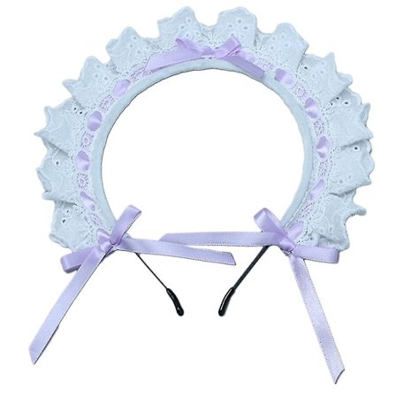 Dam Plisserad Spets Hårband Med Rosett Dekor Resor Shopping