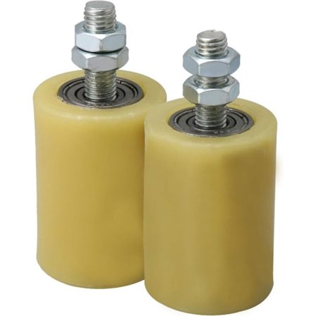 M12 50 x 70 mm teräsrulla laakeri PP ohjauspyörä 6201 laakeripesällä sähköoveen 2 kpl