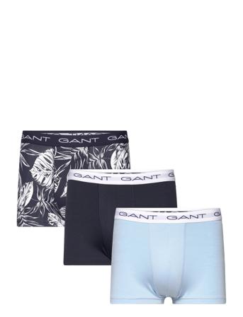 Tropical Leaves Print Trunk 3-Pack Boksershorts Marineblå GANT*Betinget Tilbud
