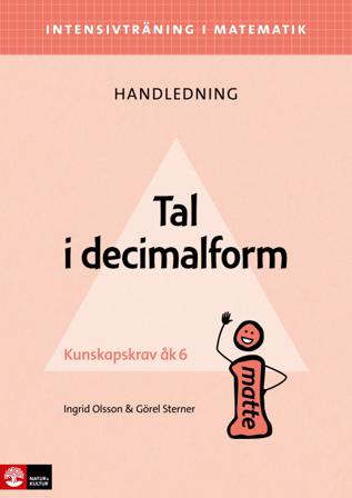 Intensivträning ma åk 4-6 Tal i decimalform Lhl - Bok av Görel Sterner & Ingrid Olsson - Häfte