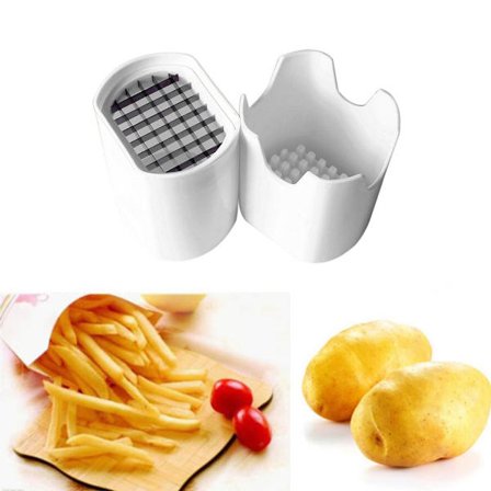 Kartoffelchips Skærekasse Plastic Slicer Hakker Chips