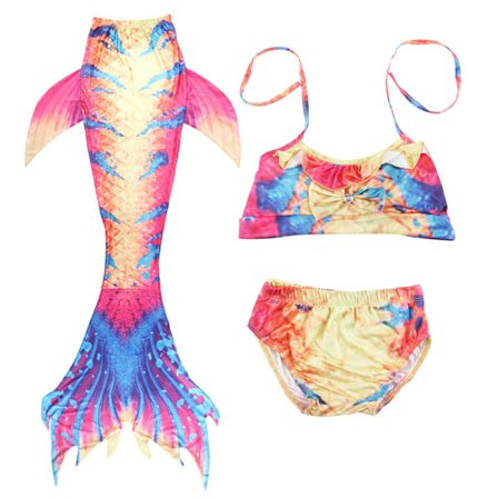 Havfruehaler til Svømning til Piger Børn Havfrue Badetøj