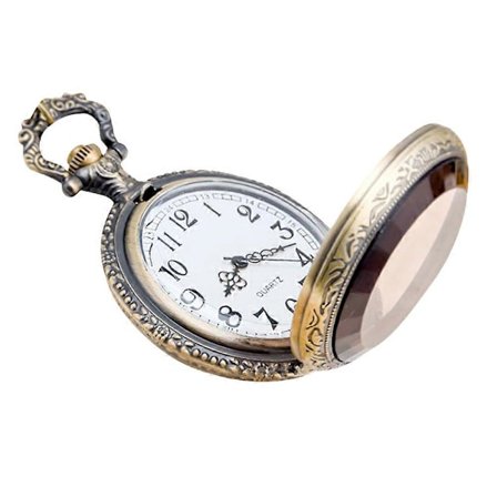 Vintage Fickur Kvarts Fickur Portabelt Ur med Kedja