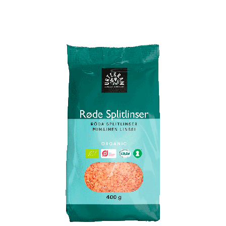 Urtekram Røde Splittlinser 400 g
