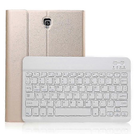 Bluetooth Tastatur Læder Etui til Galaxy Tab S4 10.5 T830 / T835