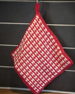 Strikkeopskrift Grydelap - Svarta Fåret