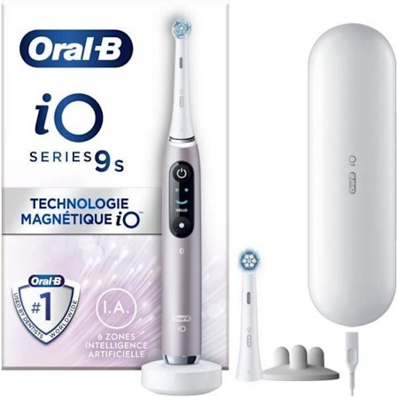 Tandborstar - ORAL-B - iO9s Serien - Rosakvarts (+1 refill) - Elektrisk