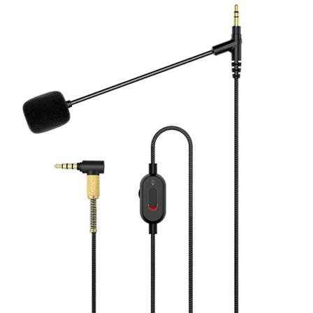 3,5 mm Han-Volumen Boom Mic Kabel til Sony WH-1000XM4/1000XM3 Audio Clearspeak Universal Kabel med Boom Mikrofon Ledninger