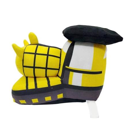 Pehmeä Junan Nuken Leikki Pehmeä Pp Puuvilla Ihoystävällinen Piirretty Junan Pehmolelu Lapsille (FMY) Bright Yellow