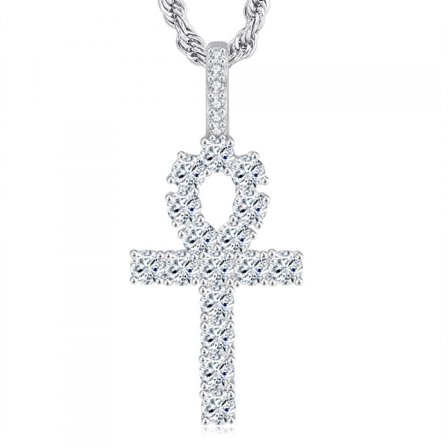 14K Guldpläterat Halsband med Kors för Kvinnor | Korshänge | Guld Halsband för Kvinnor