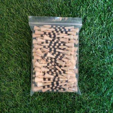 Topp 100 professionella bambu golfstödssatser, jämfört med trä Yello 100 pieces, 70mm No,
