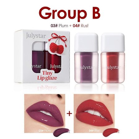 6 farger Lip Lipstick Water Gloss Tint, Fuktighetsgivende Vanntett Flytende Leppestift, Ikke-klissete, Høy Pigmentering, Langvarige Farger