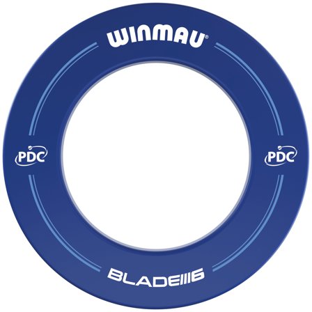 Winmau Blade 6 Dartboard Surround Blue - Professional PDC Surround for Bristle Boards, Home & Club Use, Plastic, Durable, Blue, 1 pc