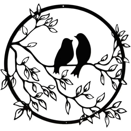 Hjemmedekorasjon Veggdekorasjon Metall Fugl Veggdekorasjon S