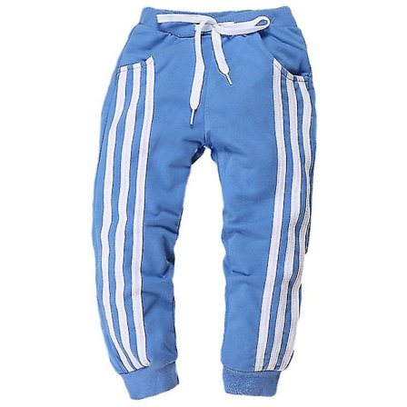 Barn Pojkar Randiga Sportlånga Byxor Sweatpants Jogging Casual Byxor