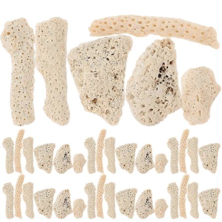 1 pose knust koral til ferskvandsakvarium akvariefiltermedie koralsten - God