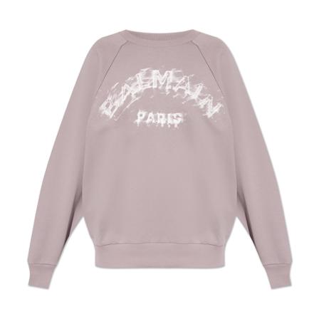 Balmain Sweatshirt with logo Grå, Dame Sweatshirts