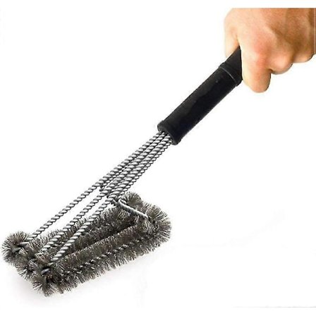Metal Grillrensebørste til Grill Kraftig Gren Rustfrit Stål Grillbørste til Nemmere Rengøring