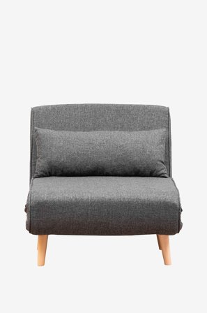 Hanah Home - Sovesofa 1-seter Folde Single - Grå - Sovesofaer - Fra Homeroom