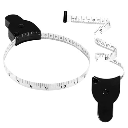 Måttband för kroppsmätning 60 tum (150 cm) kroppsmätningsband för kroppsmätningar kroppsfettmätningsverktyg