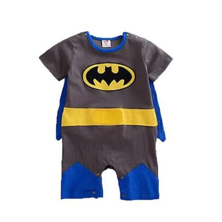 3-24 Måneder Spædbarn Baby Dreng Pige Superhelt Romper Jumpsuit Superman Trykt Fancy Kostume Fest-Xin Batman Short Sleeve 3-6 M