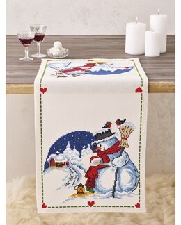 Stickpackung Läufer Schneemann - Permin