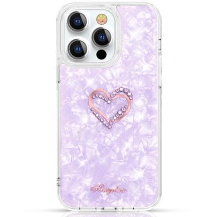 Kingxbar Epoxy Series -kuori iPhone 13 Prolle - violetti