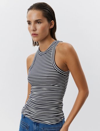 Sofie Schnoor Julliesw Stripe Top - Black - XL