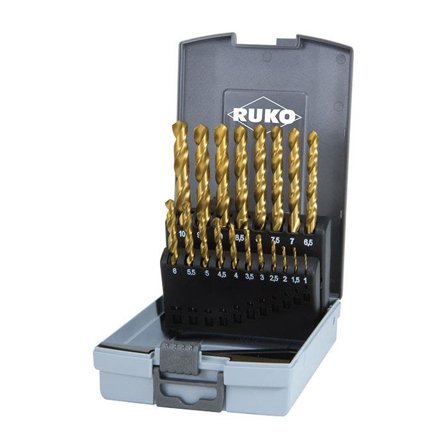 Ruko 250214TRO Borsett 1–10 mm, 19 deler, Maskintilbehør & forbruk