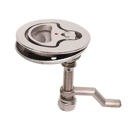 Båtkamlåsen 316 Rustfritt Stål Polert Justerbar Lukelåsen Med Bakplate For Marine Skip