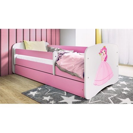 Kocot Kids Barnsäng - Babydreams Rosa Med Madrass - Prinsessa 140x70 Cm - Litenleker