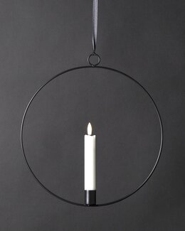 Star Trading Led Inomhusdekoration Flamme Ring Svart