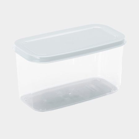 Recipiente de almacenamiento Nordiska Plast Cook It, transparente/blanco, 1.25 litros