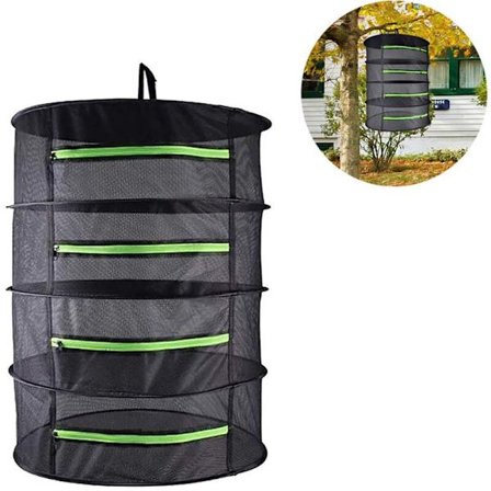 Kuivausteline ripustettava kuivausteline, taitettava ripustettava verkko 4/6 kerroksella yrttien kuivaamiseen, vetoketjulla--