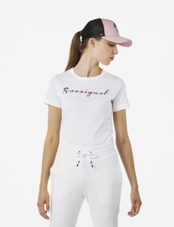 ROSSIGNOL W Logo Rossi Tee - White - XS